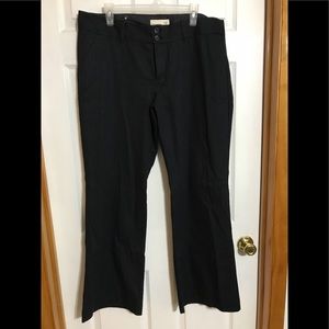 Old Navy Pinstriped Black Dress Pants